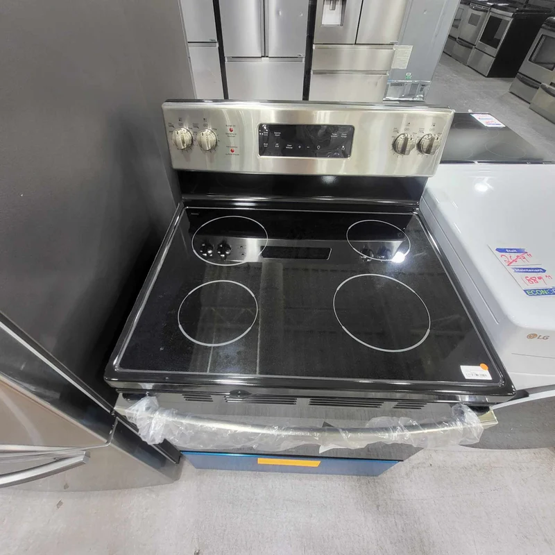 GE 30 po 5.0 pi cu. cuisinière -vitrocéramique -inox