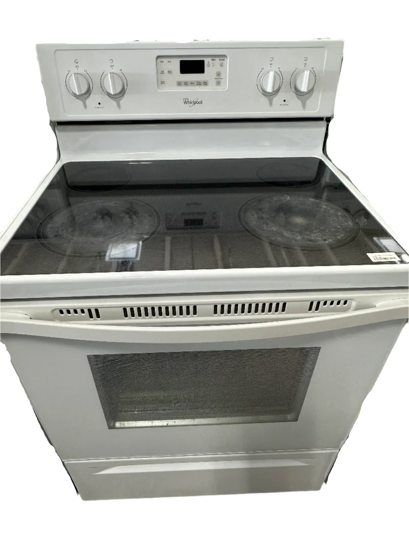 Whirlpool 30'' Cuisinière électrique - Vitrocéramique- blanc- reconditionnée