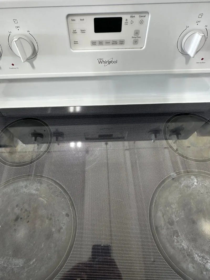 Whirlpool 30'' Cuisinière électrique - Vitrocéramique- blanc- reconditionnée