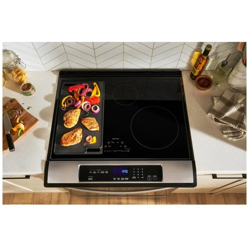 Whirlpool 30'' 6.3 pi.cu. cuisinière encastrée à induction- inox - WSIS5030RZ - Boîte ouverte
