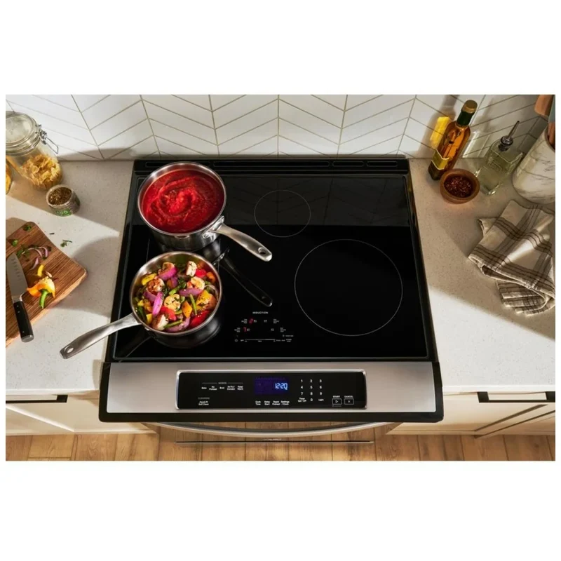 Whirlpool 30'' 6.3 pi.cu. cuisinière encastrée à induction- inox - WSIS5030RZ - Boîte ouverte