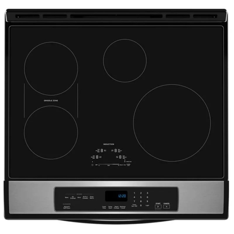 Whirlpool 30'' 6.3 pi.cu. cuisinière encastrée à induction- inox - WSIS5030RZ - Boîte ouverte