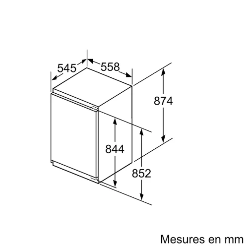 Congélateur Intégrable Série Blanc BOSCH GIV21AFE0