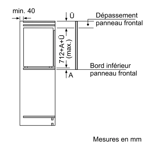 Congélateur Intégrable Série 6 71.2 cm Blanc BOSCH GIV11AFE0