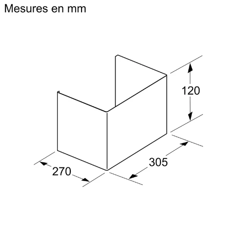 Accessoire pour hottes encastrable BOSCH DWZ0IB5G0(#Q342786)