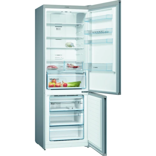 Réfrigérateur combiné inox look Bosch KGN49XLEA