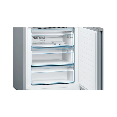 Réfrigérateur combiné inox look Bosch KGN49XLEA