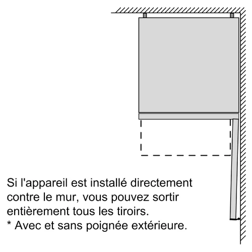 Réfrigérateur combiné pose-libre inox Bosch KGN33NLEB