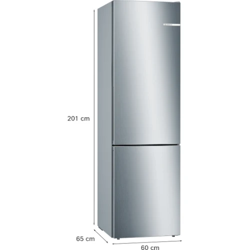 Réfrigérateur combiné pose-libre inox Bosch KGE39ALCA