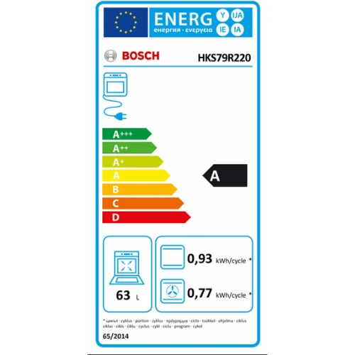 Cuisinière électrique pose-libre, Blanc BOSCH HKS79R220