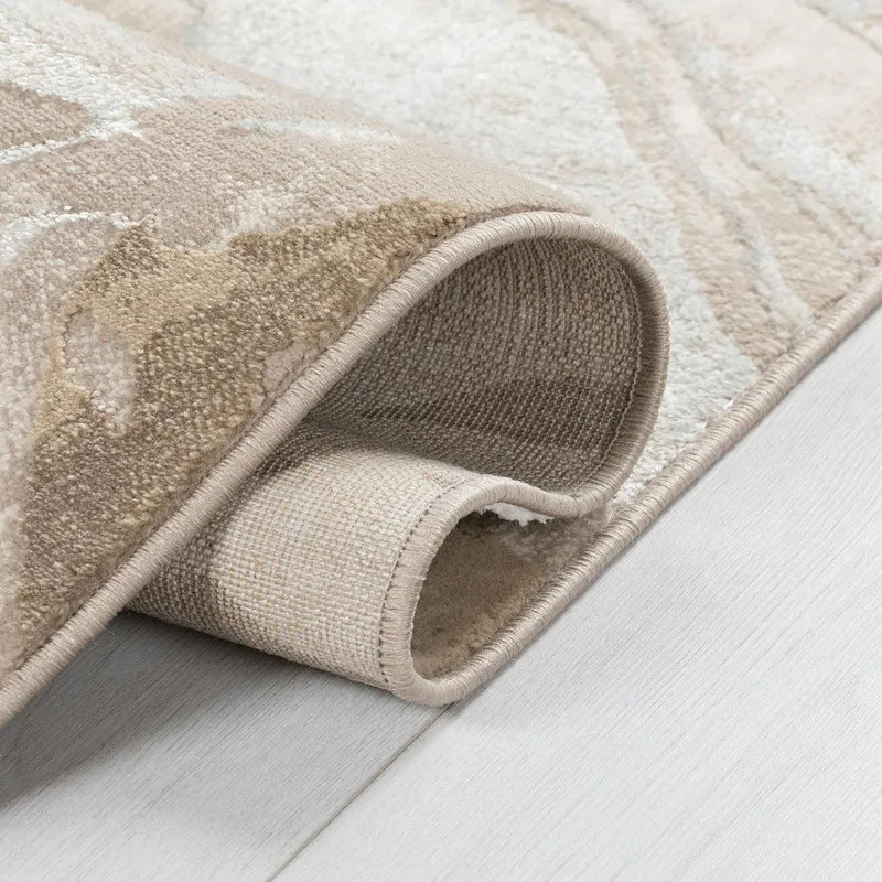 Tapis de couloir effet marbre