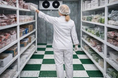 Caillebotis antidérapant pour cuisine et chambre froide