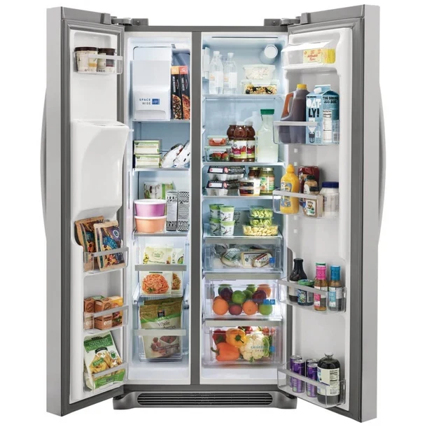 Frigidaire 36'' 22,3 pi.cu. Réfrigérateur côte à côte - distributeur d'eau - Energy star® - inox -GRSS2352AF - Boîte Ouverte