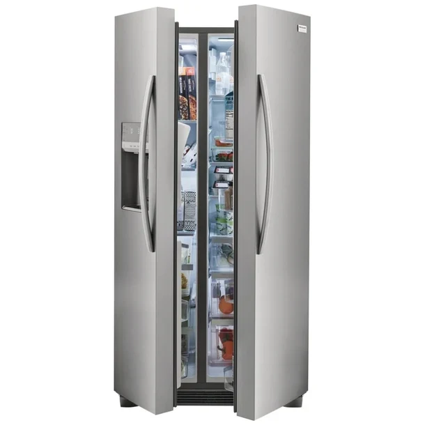 Frigidaire 36'' 22,3 pi.cu. Réfrigérateur côte à côte - distributeur d'eau - Energy star® - inox -GRSS2352AF - Boîte Ouverte
