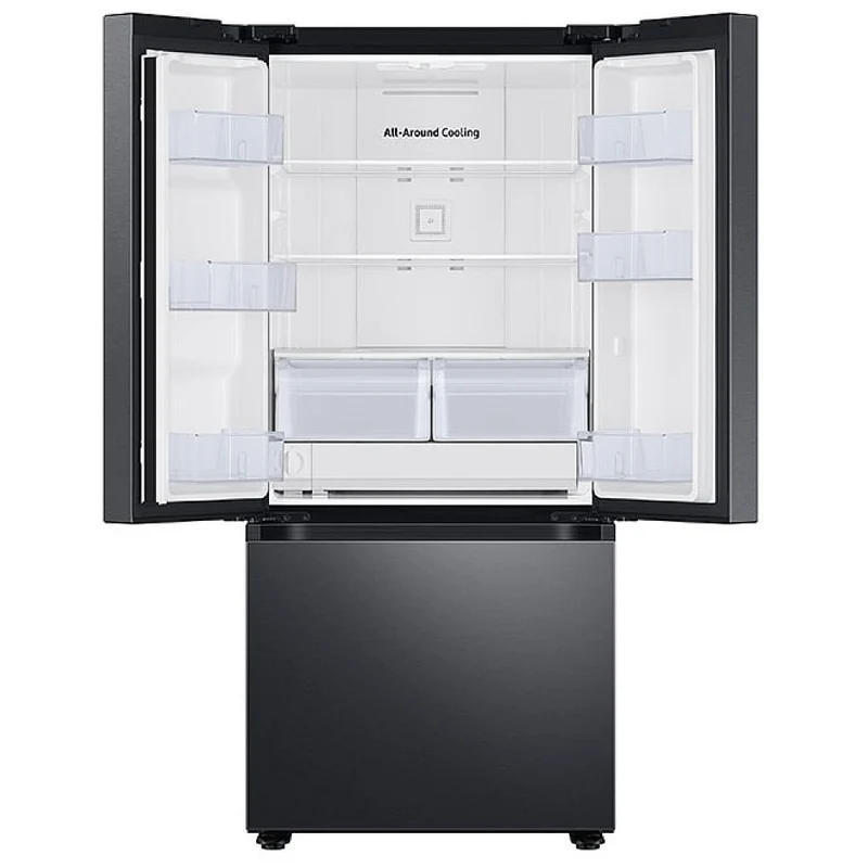 Samsung 30 po 22 pi.cu - Réfrigérateur à 2 battants - Distributeur Eau et machine à glace - Inox Noir - RF22A4221SG - Boîte Ouverte