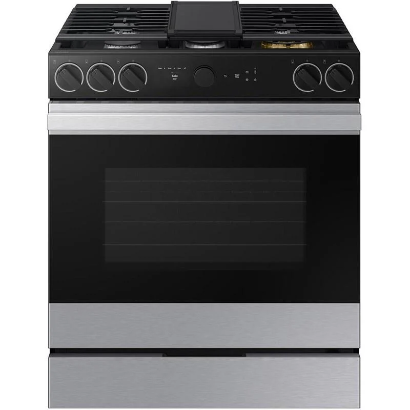 Samsung 30'' 6 pi cu Cuisinière à gaz smart Bespoke - inox - NSG6DG8700SR - Boîte ouverte