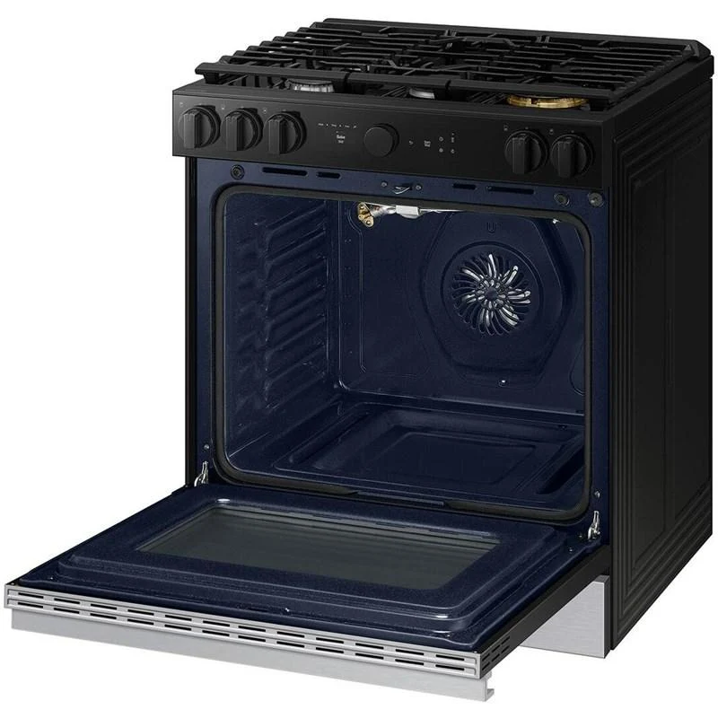 Samsung 30'' 6 pi cu Cuisinière à gaz smart Bespoke - inox - NSG6DG8700SR - Boîte ouverte