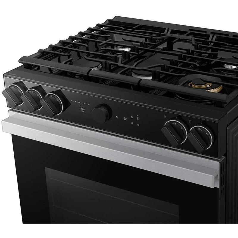 Samsung 30'' 6 pi cu Cuisinière à gaz smart Bespoke - inox - NSG6DG8700SR - Boîte ouverte