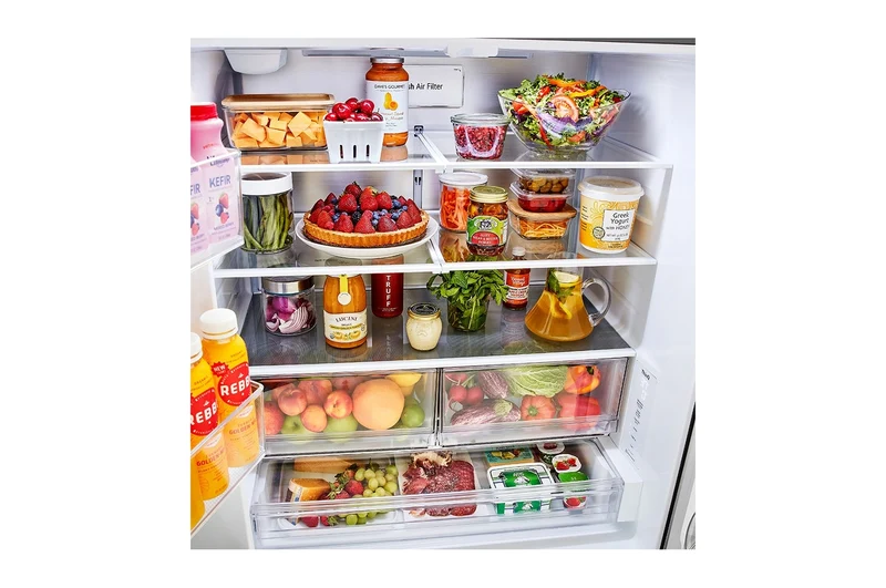 LG 36'' 26.5 pi Réfrigérateur à portes françaises -Profondeur Comptoir et Distributeur d'eau - inox - LRFLC2706S - Boîte ouverte