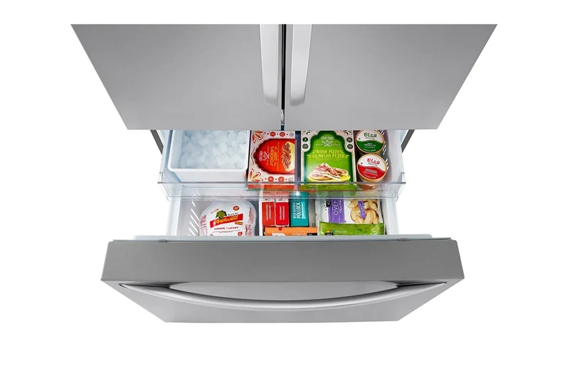 LG 36'' 26.5 pi Réfrigérateur à portes françaises -Profondeur Comptoir et Distributeur d'eau - inox - LRFLC2706S - Boîte ouverte