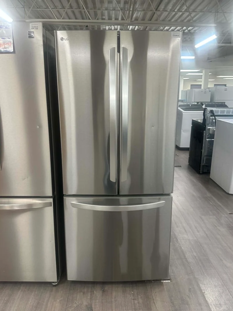 LG 30" 21.8 pi.cu - Réfrigérateur à portes françaises - Certifié ENERGY STAR - Inox - LRFNS2200S - Boîte ouverte