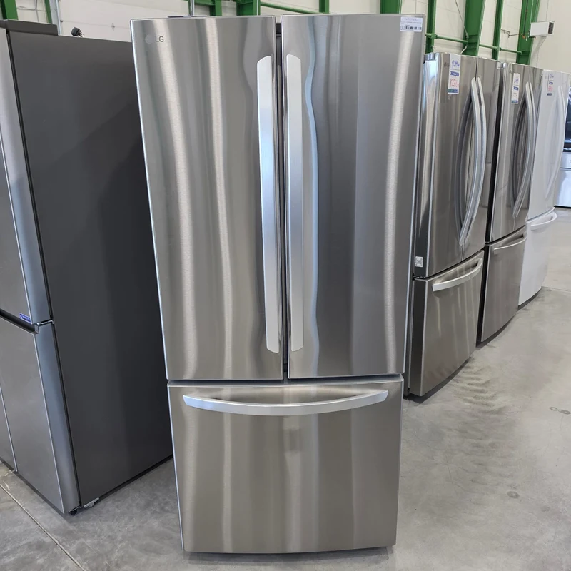 LG 30" 21.8 pi.cu - Réfrigérateur à portes françaises - Certifié ENERGY STAR - Inox - LRFNS2200S - Boîte ouverte