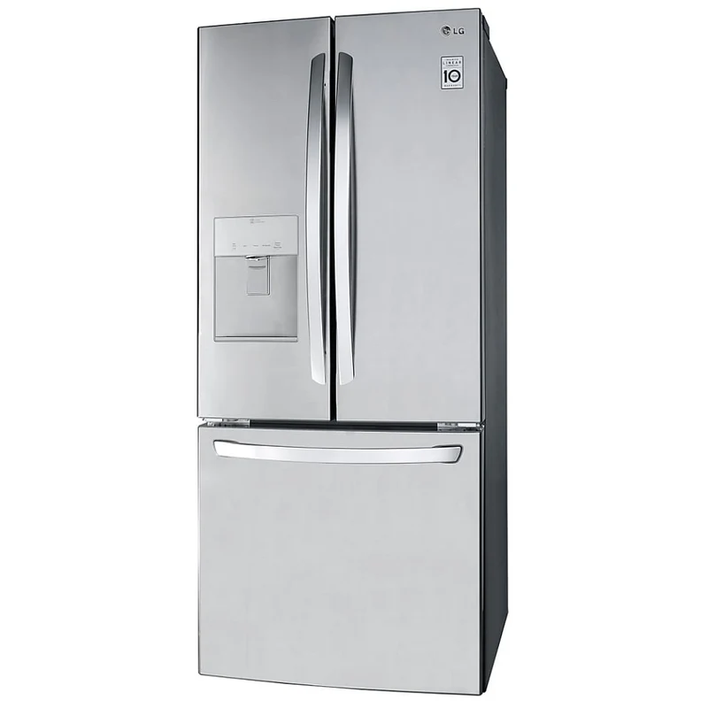 LG 30" 21.8 pi.cu Réfrigérateur 3 Battants avec distributeur d’eau et de glace - Energy Star - Inox - LRFWS2200S - Boîte ouverte