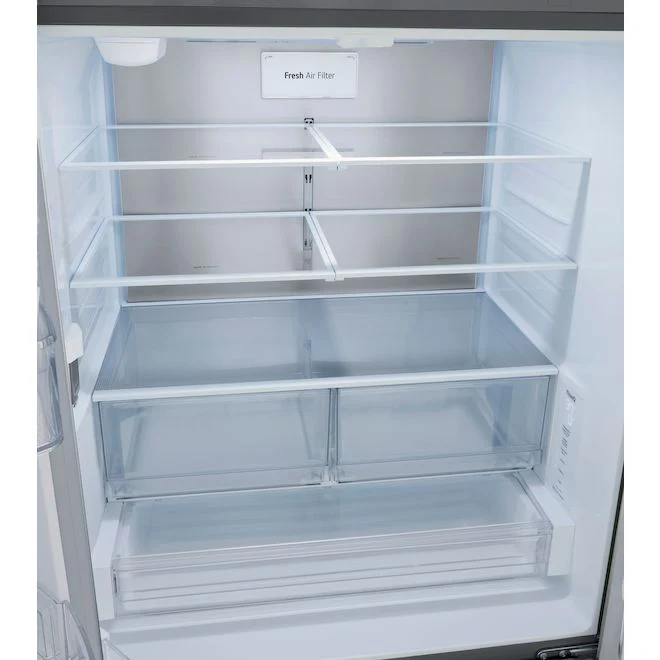 LG 36" 27 pi.cu - Réfrigérateur à portes françaises - SMART InstaView - Profondeur comptoir - Inox - LLFGC2706S - Boîte ouverte