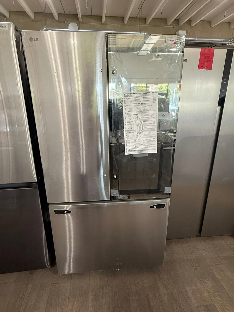 LG 36" 27 pi.cu - Réfrigérateur à portes françaises - SMART InstaView - Profondeur comptoir - Inox - LLFGC2706S - Boîte ouverte