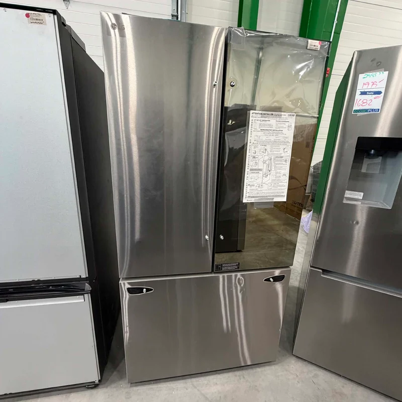 LG 36" 27 pi.cu - Réfrigérateur à portes françaises - SMART InstaView - Profondeur comptoir - Inox - LLFGC2706S - Boîte ouverte