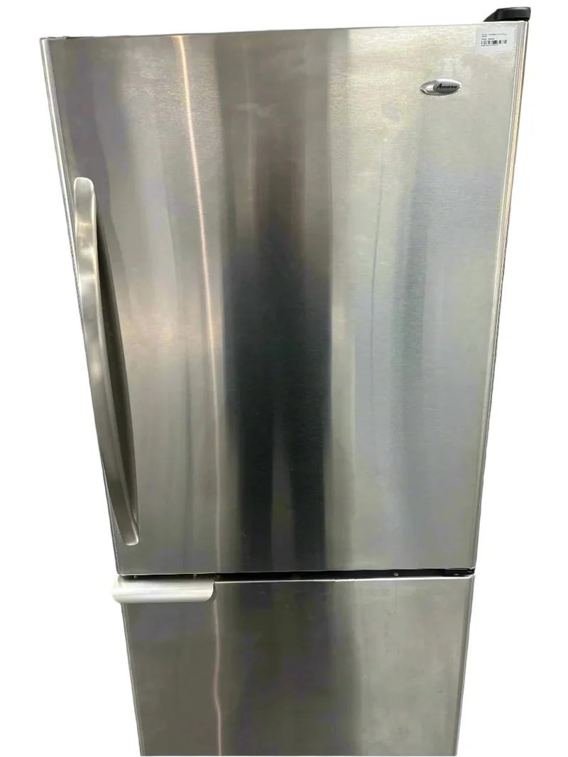 Amana 30'' 18 pi. cu Réfrigérateur Congélateur Inferieur - Inox - reconditionné