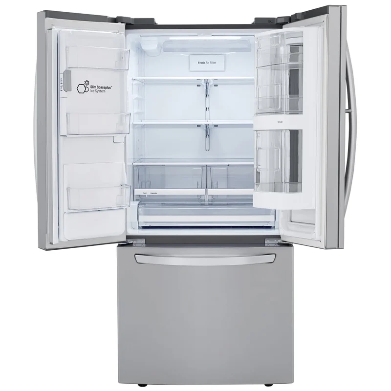 LG 33''24.4 pi. cu. -Réfrigérateur à 2 battants- inox- energy star- machine eau et glace-LRFVS2503S-Boîte ouverte