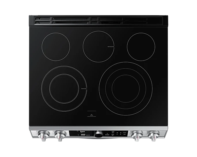 Samsung 30'' 6.3 pi.cu. cuisinière - 5 brûleurs - 2 Four - inox - NE63T8751S- boîte ouverte