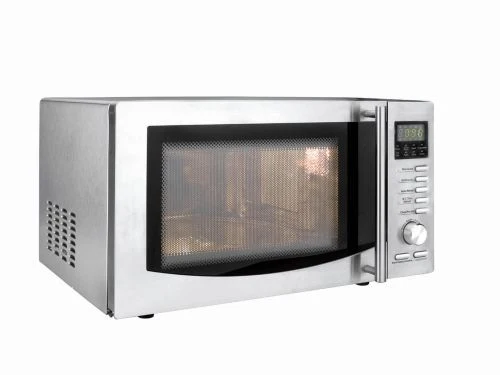 Four micro-ondes inox avec grill et plateau tournant