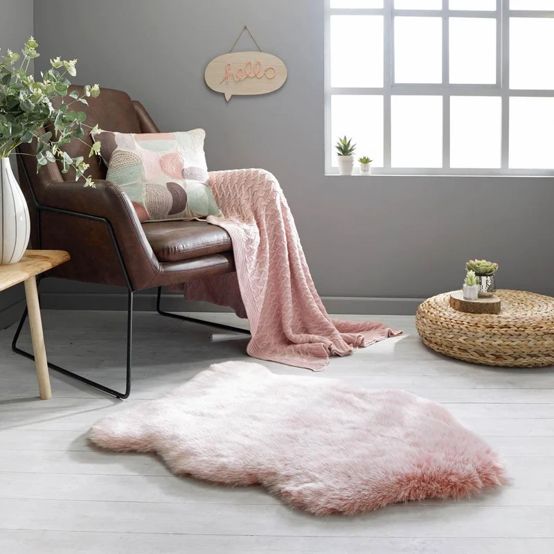 Tapis effet fourrure 60x90cm