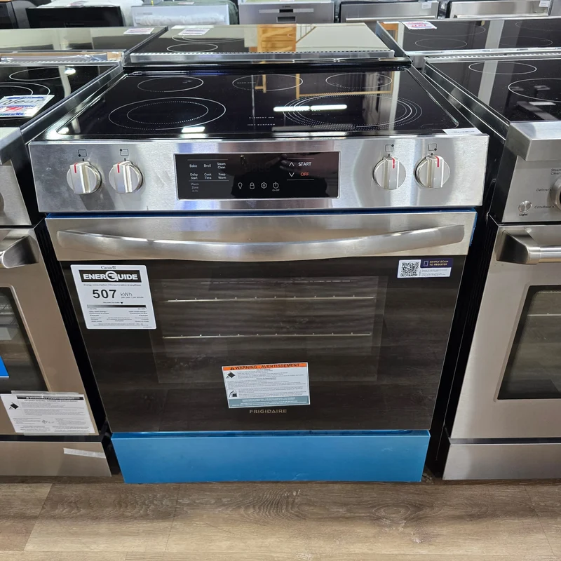 Frigidaire 30'' - 5,3 pi.cu. - Cuisinière électrique encastrée -inox- FCFE306CAF-boîte ouverte