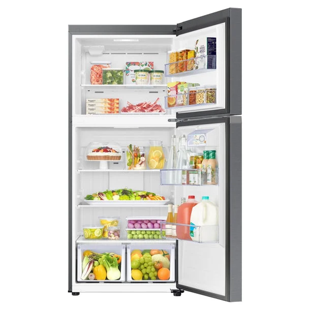 Samsung 30''17.6 pi. cu - Réfrigérateur à congélateur supérieur - inox - RT18DG6500SRAC - Boîte ouverte