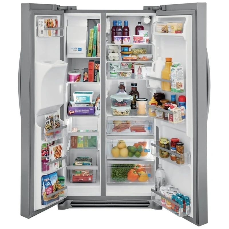 Frigidaire 36'' 25,6pi.cu. Réfrigérateur côte à côte - distributeur d'eau - Energy star® - inox -GRSS2652AF- Boîte Ouverte