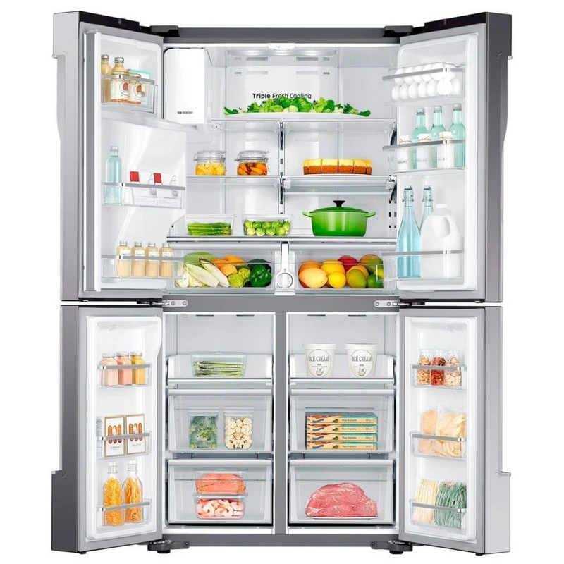 Samsung 36'' 28.8 pi cu. réfrigérateur portes francaises - inox - RF28K9070SR - boîte ouverte