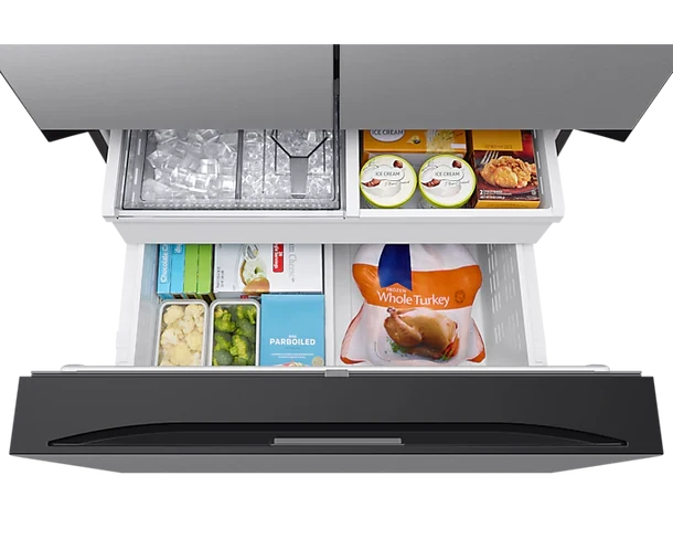 Samsung 36'' 30,1 pi.cu. réfrigérateur à 3 battants - pichet d'eau - energy star® - inox - RF30BB6200QLAA - boîte ouverte