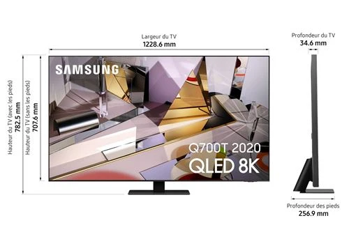 Téléviseur LED 54 pouces Reconditionné SAMSUNG QE55Q700TATXXC