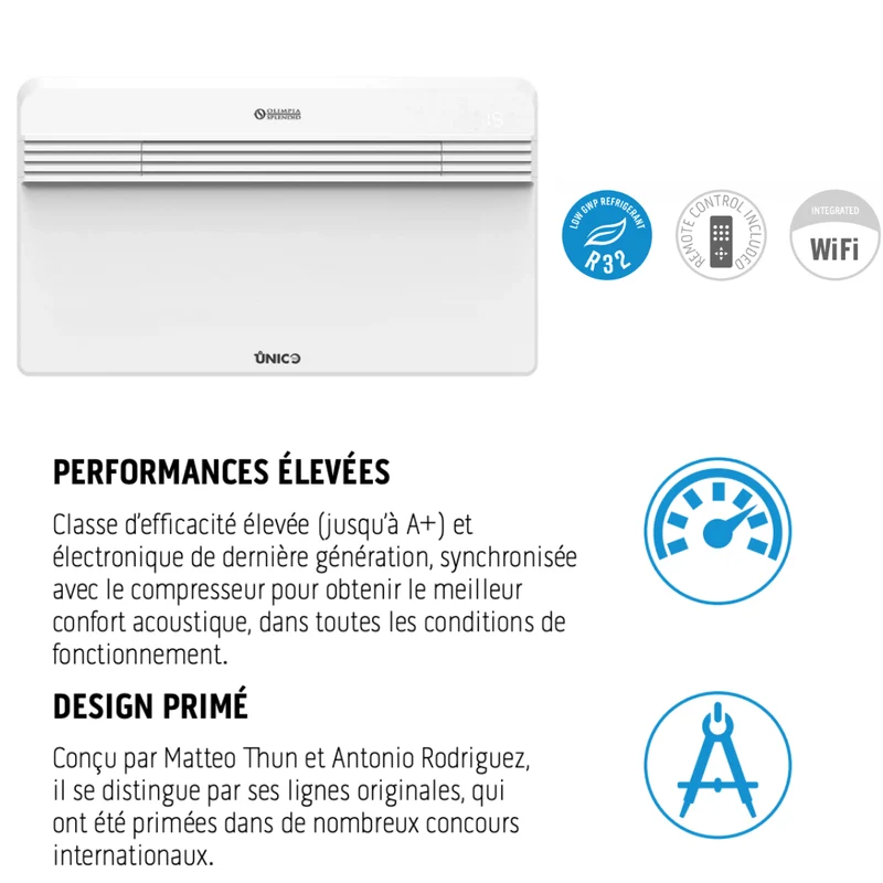 Climatiseur sans unité extérieure Unico Pro 30 HP Evan