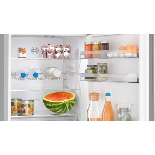 Série 4, Réfrigérateur combiné pose-libre, 186 x 60 cm, Couleur Inox BOSCH KGN367LDF