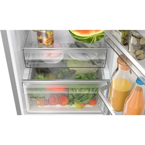 Série 4, Réfrigérateur combiné pose-libre, 186 x 60 cm, Couleur Inox BOSCH KGN367LDF
