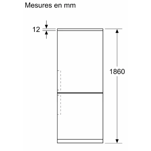 Série 4, Réfrigérateur combiné pose-libre, 186 x 60 cm, Couleur Inox BOSCH KGN367LDF