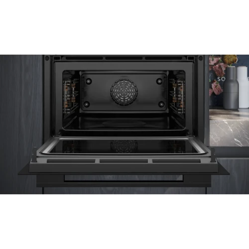 iQ700, Four intégrable compact avec fonction micro-ondes, 60 x 45 cm, Noir SIEMENS CM724G1B1