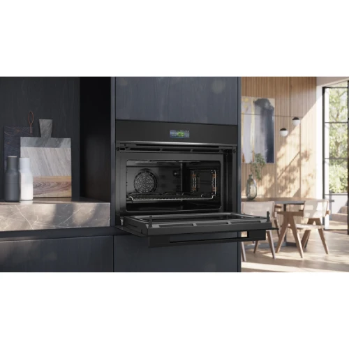 iQ700, Four intégrable compact avec fonction micro-ondes, 60 x 45 cm, Noir SIEMENS CM724G1B1