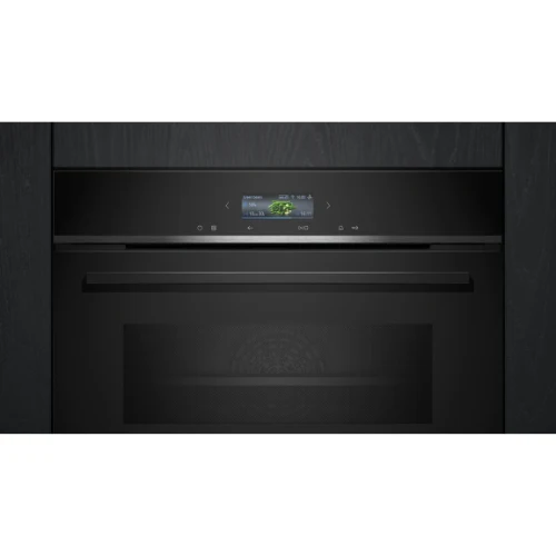 iQ700, Four intégrable compact avec fonction micro-ondes, 60 x 45 cm, Noir SIEMENS CM724G1B1