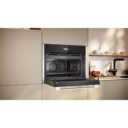 N 70, Four intégrable compact avec fonction micro-ondes, 60 x 45 cm, Inox NEFF C24MR21N0