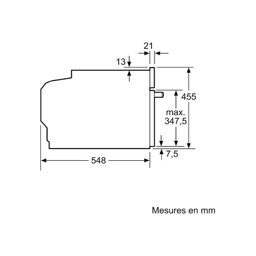 N 70, Four intégrable compact avec fonction micro-ondes, 60 x 45 cm, Inox NEFF C24MR21N0
